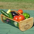 thumbnail image 3 of Maine Garden PVC Wire Mesh Wood Storage Basket, Made with Pine and Oak Vegetable Gardening, 3 of 6