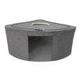 thumbnail image 1 of Cesta de almacenamiento de esquina, contenedor de ropa, caja organizadora triangular para el baño. 47cmx47cmx28cm Gris, 1 of 9