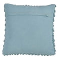 thumbnail image 3 of Fennco Styles Handmade Crochet Pompom Cotton Decorative Throw Pillow with Down Filled Insert 20 x 20 Inch, 3 of 16