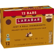 Larabar Peanut Butter Chocolate Chip, Fruit and Nut Bars, Gluten Free, 12 Ct, 19.2 oz