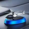 thumbnail image 3 of DAMIFU Car Air Freshener Solar Power Rotating Airplane Helicopter Car Perfume Auto Automatic Aroma Diffuser Auto Interior Decoration blue, 3 of 8