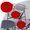 Red, variant on Round Outdoor Chair Cushion - Waterproof Patio Seat Pad With Removable Machine Washable Cover - Terrace Furniture Cushion For Garden Dining(Light Blue)