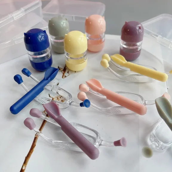 Soft Tweezer Makeup Tools Portable Wearing Aid Tweezers New Special Forceps for Contact Lenses Contact Lens Inserter Remover