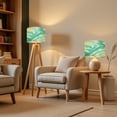 thumbnail image 6 of Lampshades 2 Pack Pastel cyan mint liquid marble watercolor wavy lines brush stains Teal 13"x13"x10" Light Shade for Table Lamps Floor Lamps Drum Lamp Shades Lampshade Replacement Easy Assembly, 6 of 8
