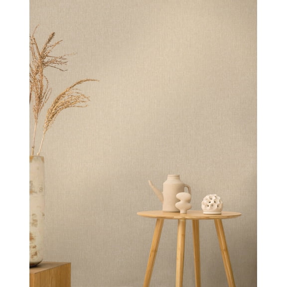 Taupe Woven Luxe Print Non Woven Non-Pasted Textured Wallpaper 57 Sq. Ft.