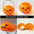 thumbnail image 2 of Weiweiguan 2pcs Portable Pumpkin Buckets Halloween Decorations Pumpkin Shape Containers, 2 of 6