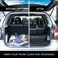 thumbnail image 4 of Manfiter Car Trunk Organizer, Seat Back Storage to Keep Car Trunk Neat, Car Storage Organizer Frees up Your Trunk Floor, Car Organizer and Storage for SUV Gives You a Big Space Back Seat Trunk, Black, 4 of 7