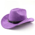 thumbnail image 2 of Western Style Outdoor Cowboy Hat Curved Brim For Travel Riding And Casual Everyday Adventure In Any Season, 2 of 3