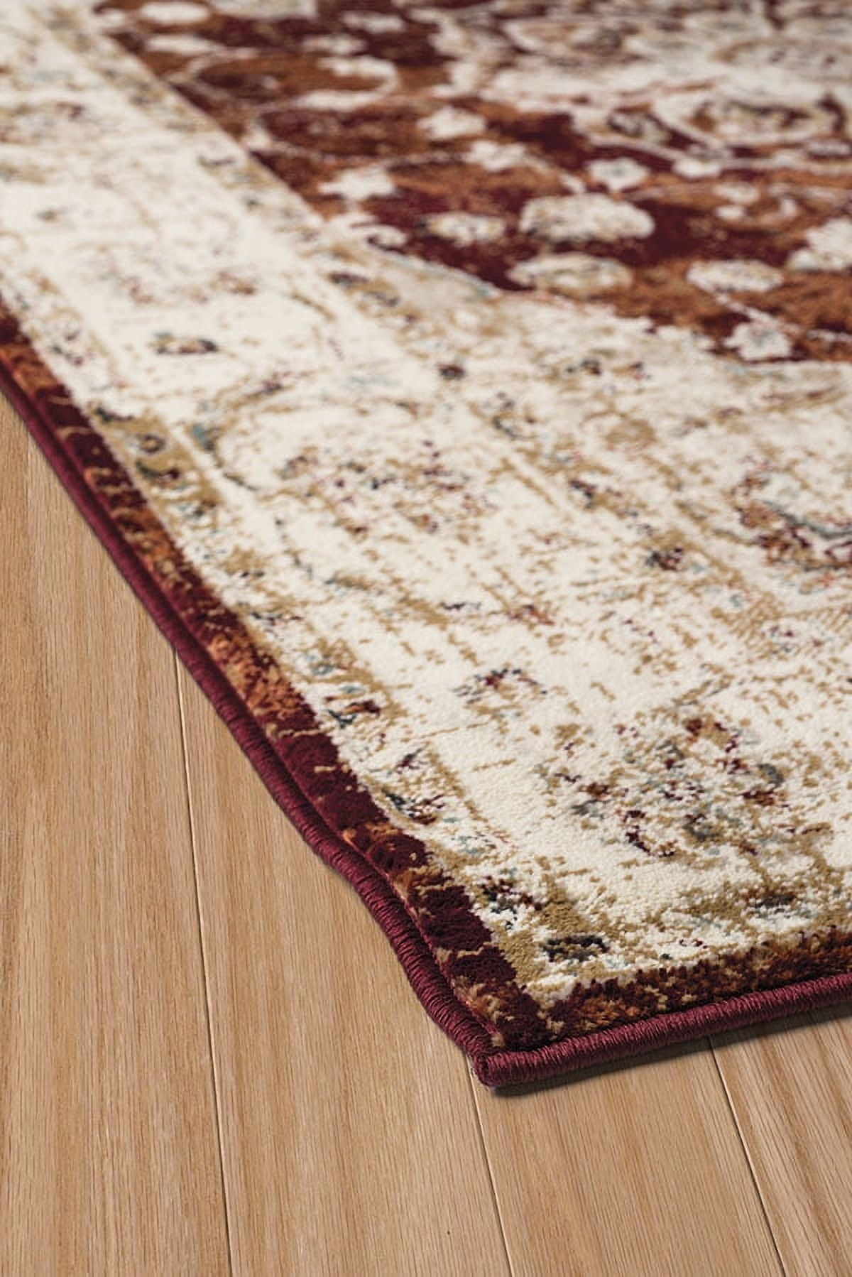 United Weavers Amarna Ponte Vecchio Distressed Crimson Woven Olefin Area Rug or Runner
