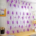 thumbnail image 3 of JeashCHAT 1 PCS Vines Leaves Tulle Door Window Curtain Drape Panel Sheer Scarf Valances, 3 of 4
