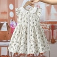 thumbnail image 2 of Zwiiyzr 2025 3-12Y Girls Dress Trendy And Cute Floral Princess Dress Sleeveless Doll Collar Dress White, 2 of 4