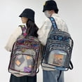 thumbnail image 2 of Mochila de PVC, mochila grande de PVC, mochila transparente impermeable, mochila transparente de PVC, bolso de pecho, 2 of 6