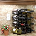 thumbnail image 5 of Wooden Red Wine Bottle Rack Wooden Wine Rack Adornment Bamboo Red Wine Rack Household Wine Bottle Storage Rack (Black), 5 of 5