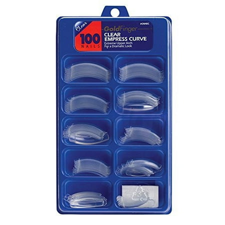 

Gold Finger 100 Nails Clear Empress Curve (3 Pack)