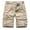 Khaki, variant on Njoeus Men's Cargo Shorts Relaxed Fitted Outdoor Short Multi-Pockets Cotton Work Casual Shorts with No Belt