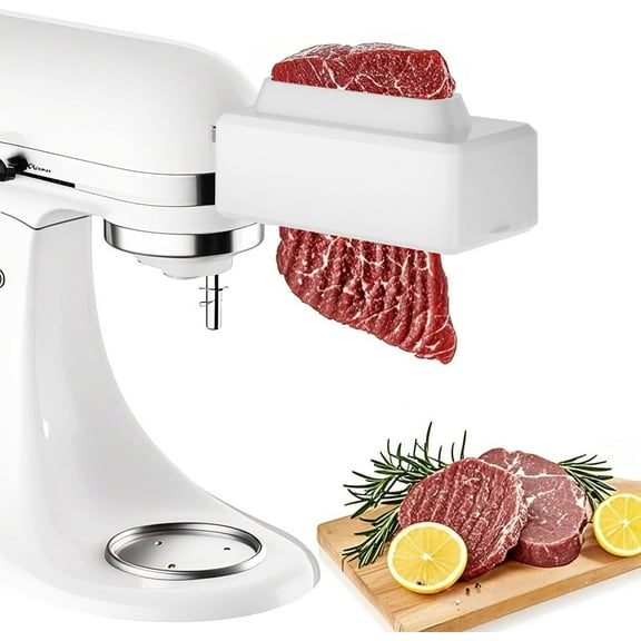 Meat Tenderizer Attachment for KitchenAid Stand Mixers, Adjustable Thickness Meat Tenderizer, Steak Cuber Processor Accessories, Detachable Blades,Effortless Meat Preparation, Dishwasher Safe