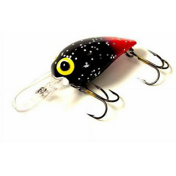 Brad's Wigglers Crank Bait, Black/Silver Flake/Red Tail