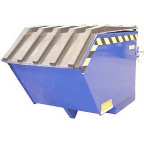 Vestil Manufacturing PLID-H-100 Plastic Lid for 1 Cu. Yard Low-Profile Self-Dumping Hopper