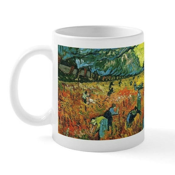 CafePress - Red Vineyards Wraparound Mug - 11 oz Ceramic Mug - Novelty Coffee Tea Cup