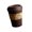1-1, variant on Stylish Coffee Cup Waste Basket Swing Top Dustbin Strong And Compact For Multiple Room Decor
