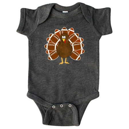 

Inktastic Thanksgiving Craft Paper Football Turkey Gift Baby Boy or Baby Girl Bodysuit