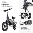 thumbnail image 3 of Jetson Axle X Portable Folding Electric Bike With Pneumatic 12 in Tires, Black, 3 of 8