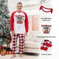 thumbnail image 4 of PatPat Mens Pajama Pants Sleep Set Christmas Family Matching Pjs Red Plaid Pant Long Sleeves Santa and Snowman Tops Sleepwear with Socks, 2-Piece, Size XL, 4 of 13