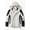 women white, variant on Outdoor Waterproof Suits Men's Women's Two-pieces Sets 3 in 1 Thick Warm Coats Camping Windbreaker Winter Coat Hiking Windproof (women white,XXXS)