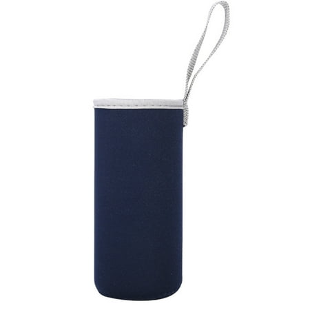 

Skpblutn Kitchen Product Portable Gl Water Bottle Sleeve Holder With Carry Strap Anti-Slip Water Bottle Cover Kitchen Tools Navy