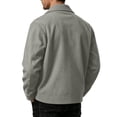thumbnail image 5 of Men's Corduroy Jacket Fall Casual Button Down Jacket with Notched Collar & Side Pockets Relaxed Fit Outerwear 2XL, 5 of 9