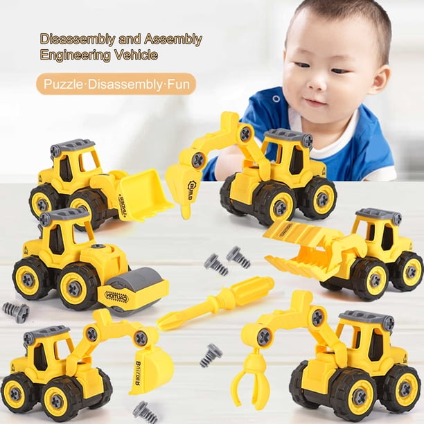 Gwong Juguete Ingeniería vehículo juguete simulado liso plástico bricolaje creativo conjunto de ingeniería vehículo regalo de cumpleaños Gwong 30013553