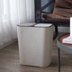 thumbnail image 4 of Wosthever Botes de basura pequeños de doble cubo: ahorran espacio para una fácil gestión de residuos Botes de basura con separación seca y Suministros de limpieza para el hogar Marfil, 4 of 6