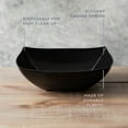 thumbnail image 7 of PLASTICPRO 64 Oz Disposable Serving Bowls Black Plastic Square Snack Bowls, 4-Pack, 7 of 7