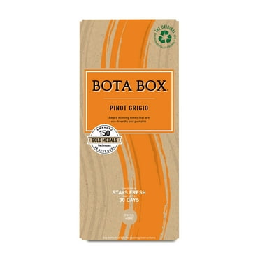 Bota Box Pinot Grigio White Wine, 3L (Equals 4 x 750ml Bottles), 12% ABV