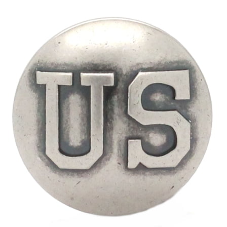 US Calvary Concho Antique Nickel Screw Back 1-1/4" Diameter Leather Crafting Decoration 75105-21