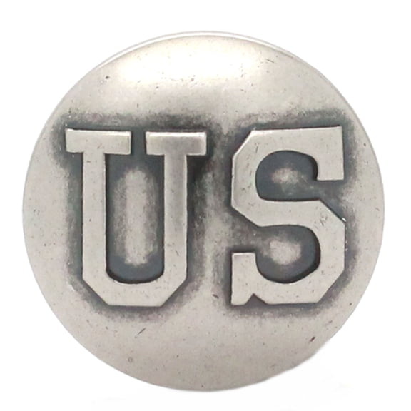 US Calvary Concho Antique Nickel Screw Back 1-1/4" Diameter Leather Crafting Decoration 75105-21