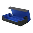 thumbnail image 2 of Unatoiry Lightweight Thicken Trading Card Deck Box Sturdy Carrying Case Organizer Protectors High Density Pasting Type Container Black/Blue, 2 of 6
