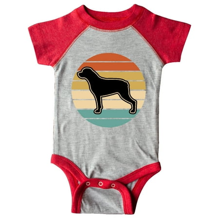

Inktastic Rottweiler Dog Retro Sunset Gift Baby Boy or Baby Girl Bodysuit