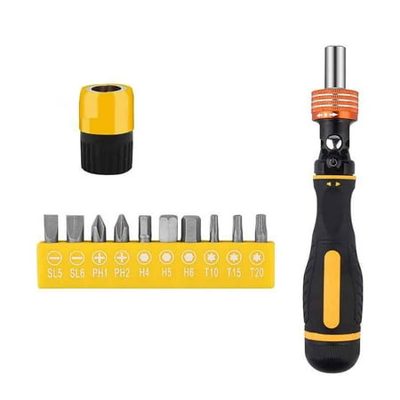 

Multiple In 1 Screwdriver Bit Set Ratcheting Screwdrivers Built-in Bits Labor-saving Screwdriver With Strong Magnetism For Repair-screwdriver -Universal