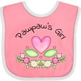 thumbnail image 3 of Inktastic Pawpaw's Girl Heart Flowers Girls Baby Bib, 3 of 4
