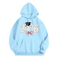 thumbnail image 2 of Senior 2026 Hoodies for Women Long Sleeve Graphic Graduation Hooded Sweatshirt with Pockets Pullover Tops, 2 of 4