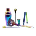 thumbnail image 3 of 8pcs Colorful Stainless Steel Cocktail Wine Shaker Set Bartender Kit Cocktail Whisk Bar Tools For Bar Party, 3 of 5