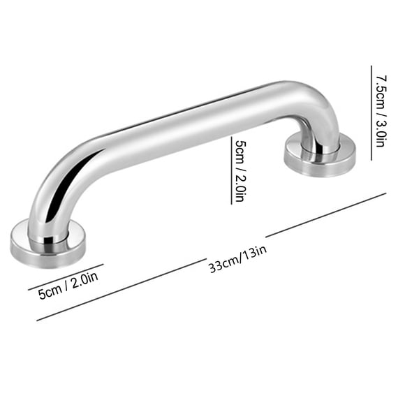 Barra de Apoyo para Baño NikouMX Barra de Seguridad para Baño Acero Inoxidable 304
