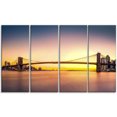 thumbnail image 2 of Brooklyn Bridge Panorama Yellow Sky, 2 of 3