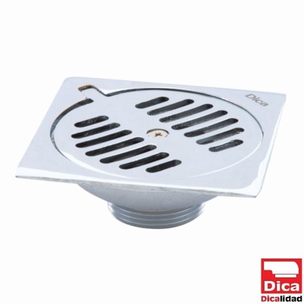 Coladera Resumidero Cuadrada 4x4 Bronce Dica 4601.99 Dica 4601-99