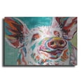 thumbnail image 1 of Luxe Metal Art 'Piggy I' by Carolee Vitaletti Metal Wall Art, 24"x16", 1 of 7