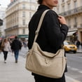 thumbnail image 6 of Nylon Crossbody Bag for Women, Lightweight Casual Shoulder Bag with Multi Pockets, Large Capacity Waterproof Tote Purse for Commute Work Travel - Fits 10 Inch Laptop, 6 of 6