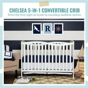 Chelsea 5-In-1 Convertible Crib In Cherry, JPMA Certified Cherry Inch (Pack of 1) Crib