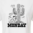 thumbnail image 3 of Peanuts - Spike Cactus Monday - Juniors Cropped Cotton Blend T-Shirt, 3 of 6