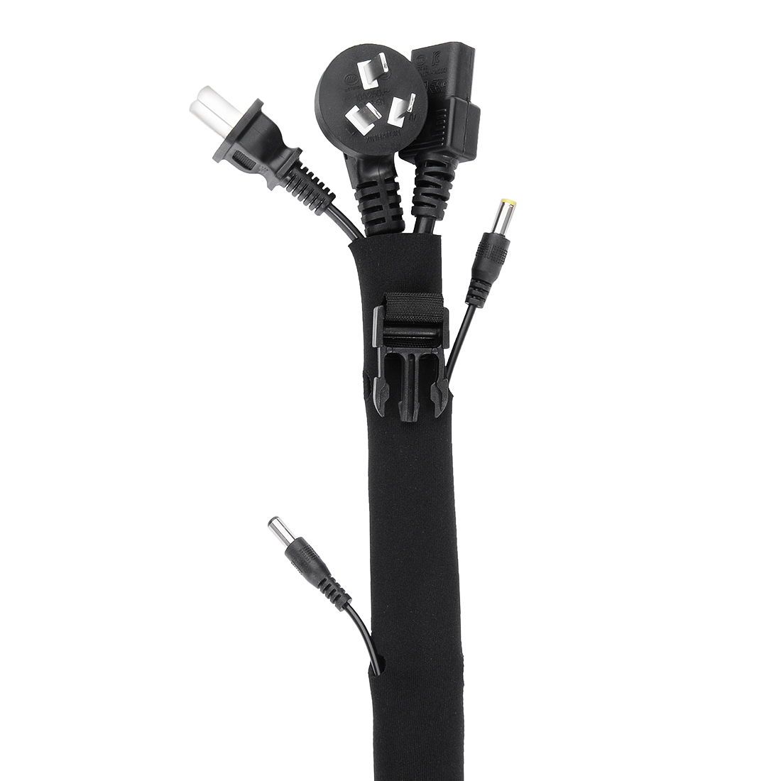 4pcs Neoprene Cable Management Sleeves Cord with Zipper Buckle 50cm Length